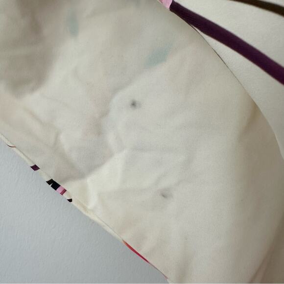 CALIA High Waisted Ruched Side Tie Swim Bottoms Multi Floral Size 1X CALLOUT - Picture 7 of 9